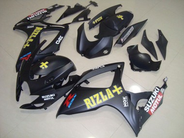 2006-2007 Black Yellow Rizla Suzuki GSXR750 Motorbike Fairing Kits UK Stores