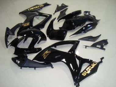 2006-2007 Black Gold Decal Suzuki GSXR750 Motorcyle Fairings UK Stores