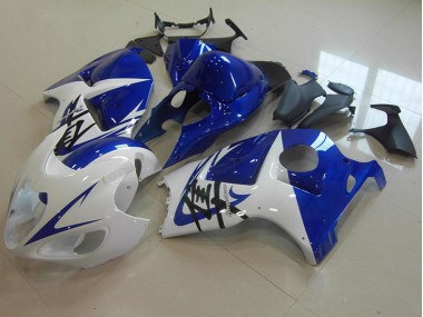 1996-2007 Blue White Suzuki GSXR1300 Hayabusa Moto Fairings UK Stores