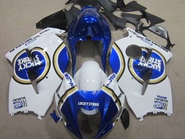 1996-2007 White Lucky Strike Blue Motul Suzuki GSXR1300 Hayabusa Motorbike Fairings UK Stores