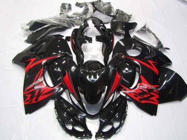 2008-2019 Black Red Suzuki GSXR1300 Hayabusa Bike Fairing Kit UK Stores