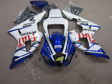 1998-1999 Blue White Motul Dunlop 46 Yamaha YZF R1 Motorbike Fairing Kits UK Stores