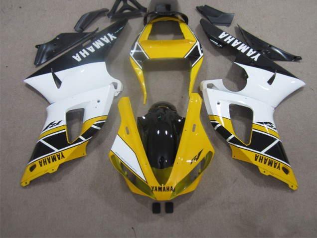 2000-2001 Yellow White Black Yamaha YZF R1 Motorbike Fairings UK Stores