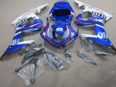 2002-2003 Blue White Motul Fiat Yamaha YZF R1 Moto Fairings UK Stores