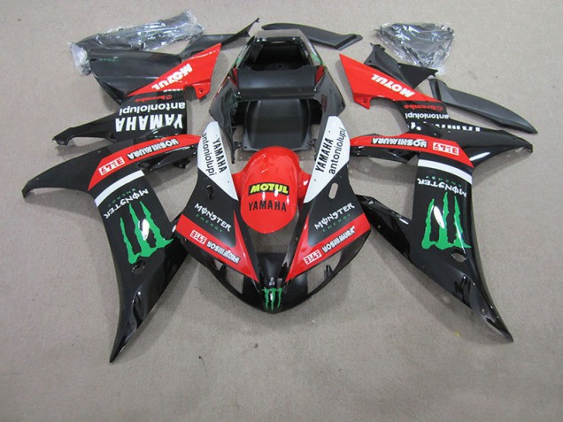 2004-2006 Red White Black Motul Yamaha YZF R1 Motorcycle Fairing UK Stores