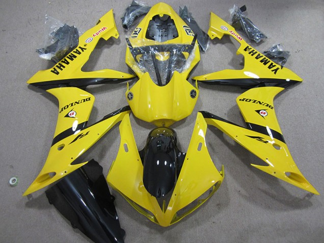 2004-2006 Yellow Dunlop Yamaha YZF R1 Motorcycle Fairing Kits UK Stores