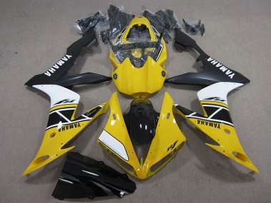 2004-2006 Yellow White Black Yamaha YZF R1 Replacement Motorcycle Fairings UK Stores