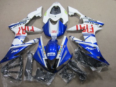 2004-2006 Blue White Motul Fiat Yamaha YZF R1 Motorbike Fairing Kits UK Stores