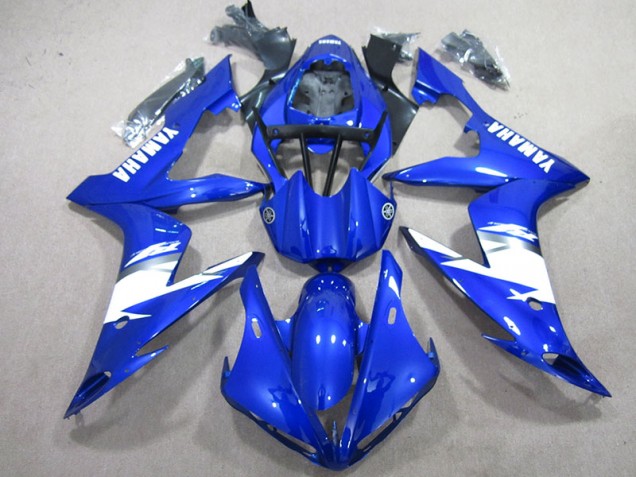 2004-2006 Blue White Yamaha YZF R1 Motorcycle Fairings Kits UK Stores