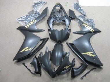 2007-2008 Black Gold Decal Yamaha YZF R1 Bike Fairing UK Stores