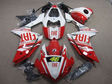 2007-2008 Red White Fiat 46 Yamaha YZF R1 Motor Bike Fairings UK Stores