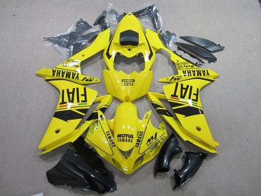 2007-2008 Yellow Black Motul Fiat Yamaha YZF R1 Motorcycle Fairing UK Stores