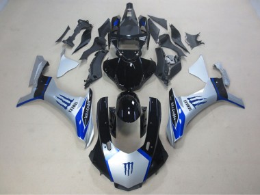 2015-2019 Silver Black Blue Monster Yamaha YZF R1 Motorcycle Fairing Kits UK Stores