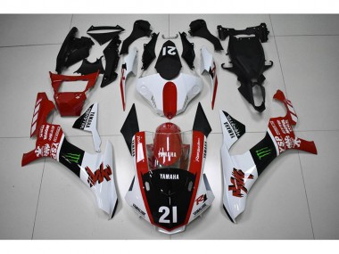 2015-2019 Red Black 21 Yamaha YZF R1 Motorcycle Fairings Kit UK Stores