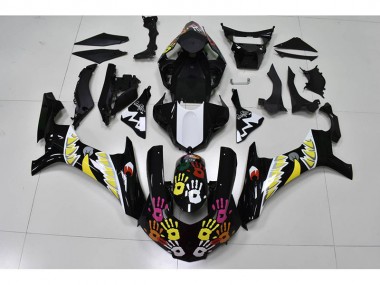 2015-2019 Black White Yamaha YZF R1 Motorcylce Fairings UK Stores