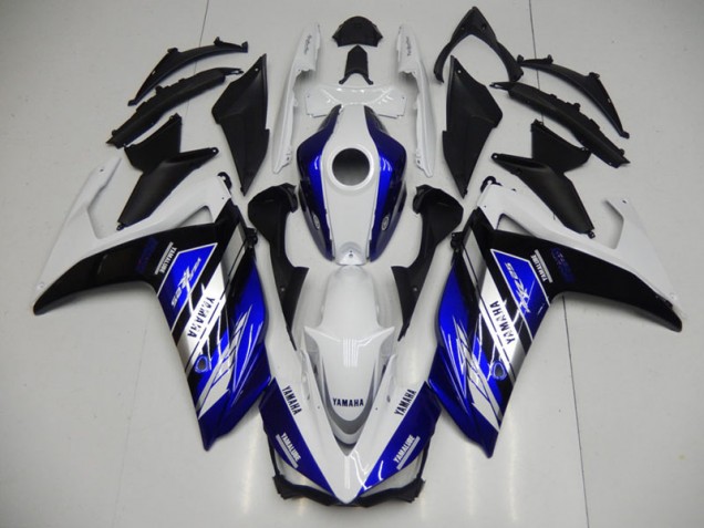 2015-2022 Blue White Yamaha YZF R3 Motorcycle Fairing UK Stores