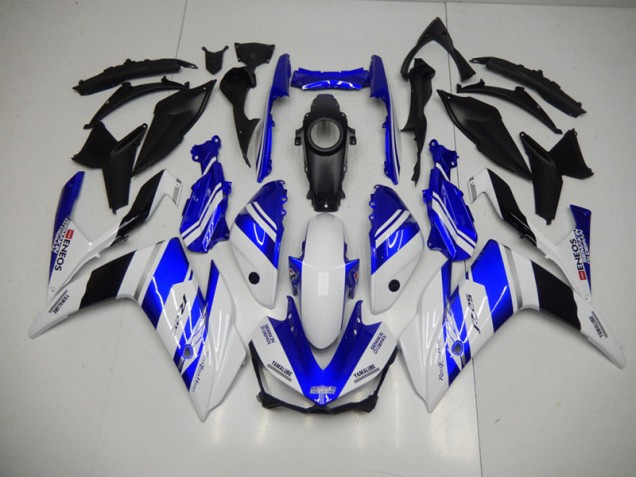 2015-2022 Blue White Blue White ENEOS Yamaha YZF R3 Bike Fairings UK Stores