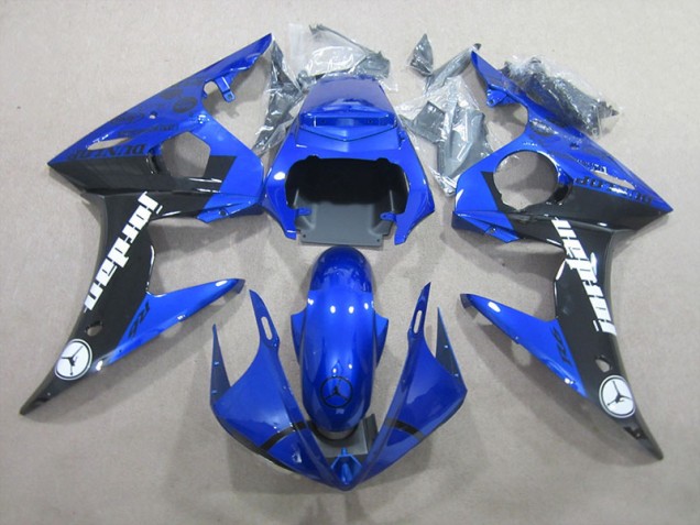 2003-2005 Blue Black Yamaha YZF R6 Replacement Motorcycle Fairings UK Stores